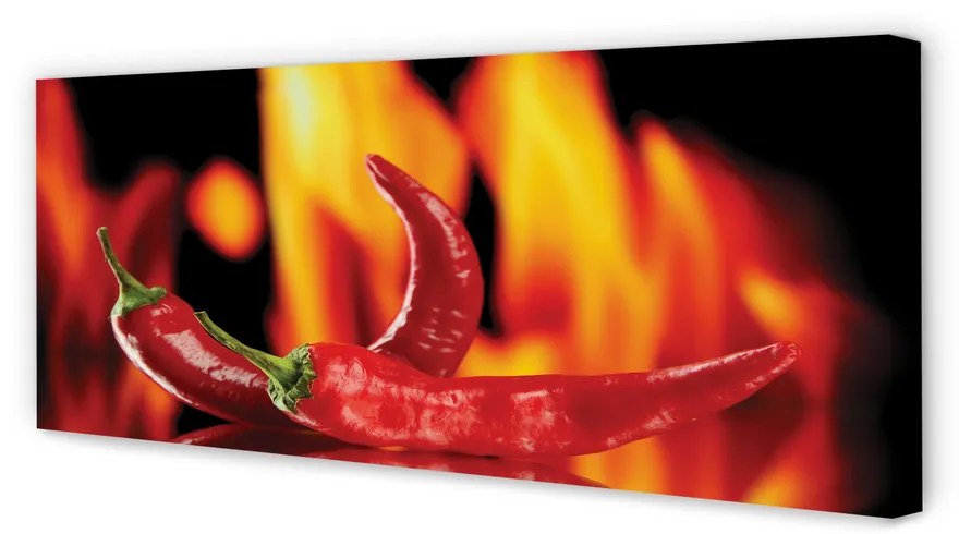 Canvas képek csípős paprika 140x70 cm