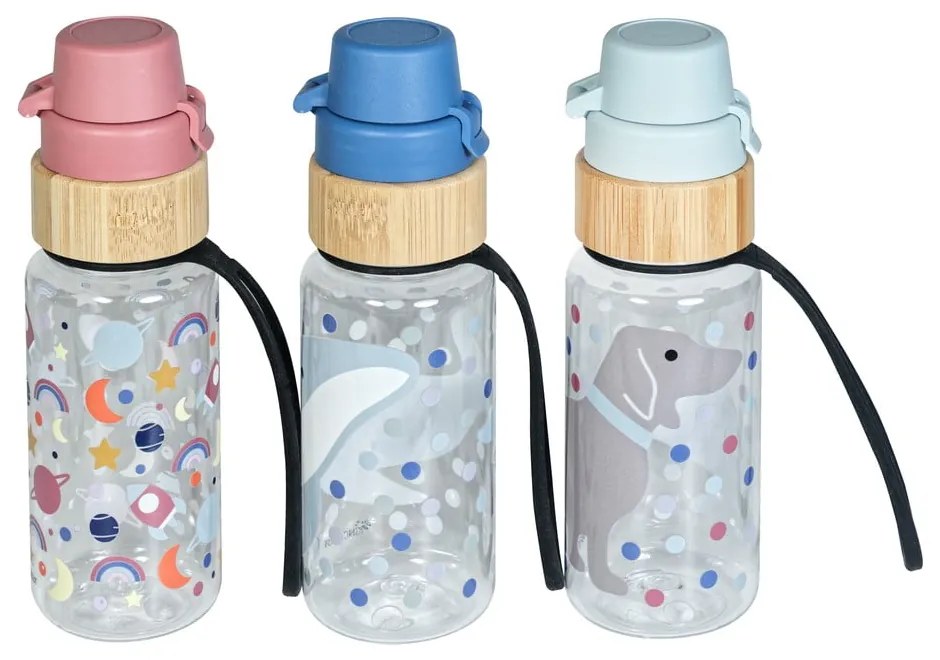 Tritán gyerek ivópalack 400 ml Space – Kindsgut