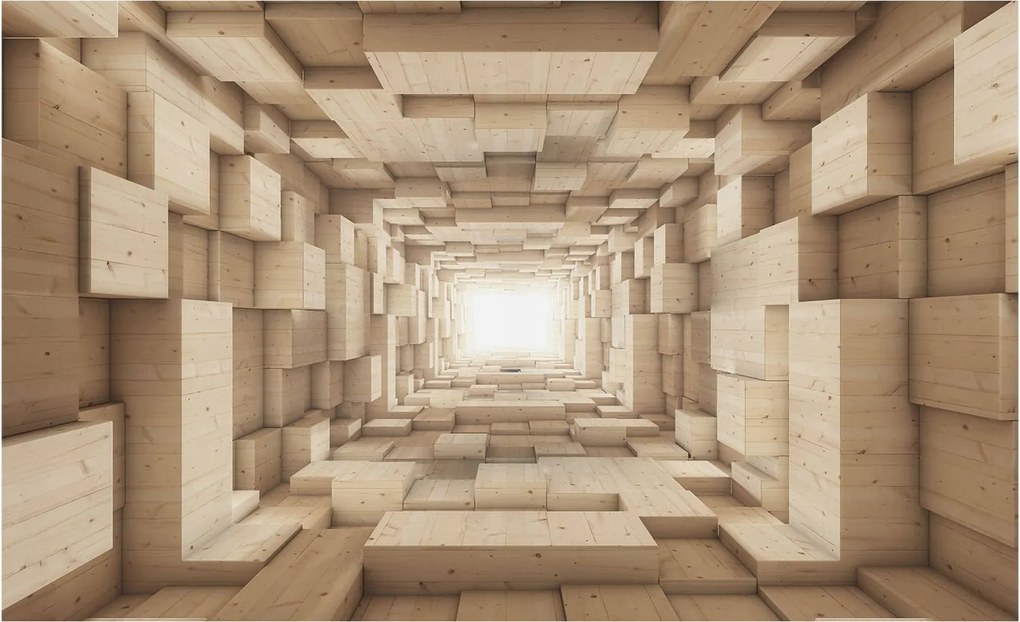 Fotótapéta Flizelin Dekoratív tapéta Fa alagút 416x254 Ragasztó