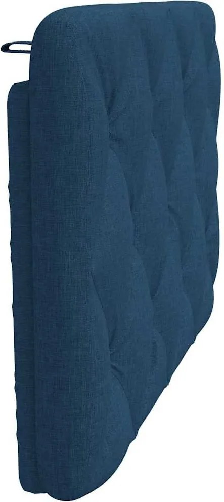 kék szövet fejtámla párna 80 cm