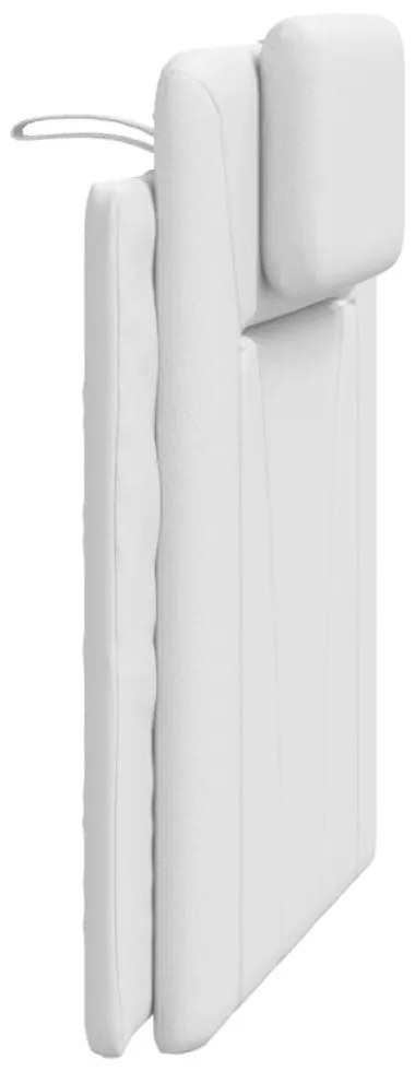 fehér műbőr fejtámla párna Viana 80 cm