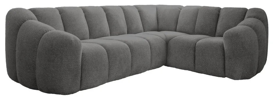 Szürke sarokkanapé (jobb oldali-L alakú) Shell – Miuform