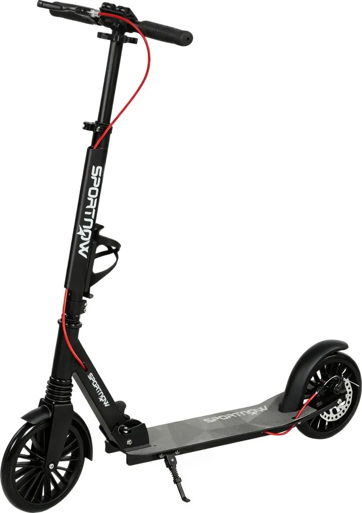 SPORTNOW City Roller, állítható magasságú és összecsukható, ABEC-7 golyóscsapágyakkal, fekete