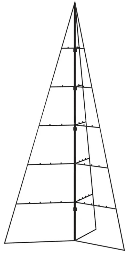 fekete fém karácsonyfa dekorációhoz 100 cm