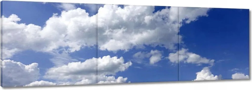 Vászonkép 90x30 Gömbölyű felhők Égbolt