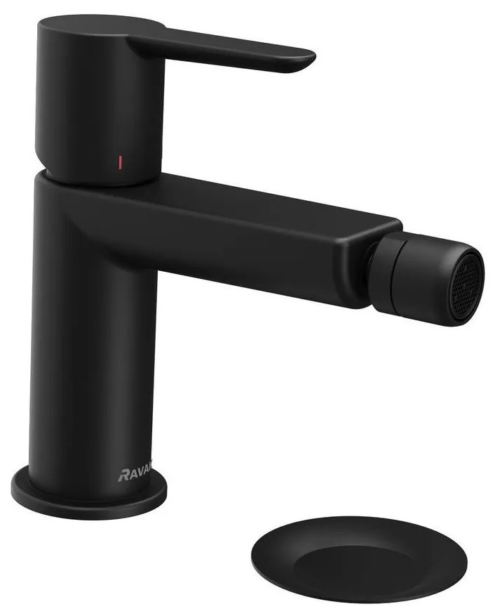 Ravak X070189 - Bidé csaptelep + PURI leeresztő szelep, fekete