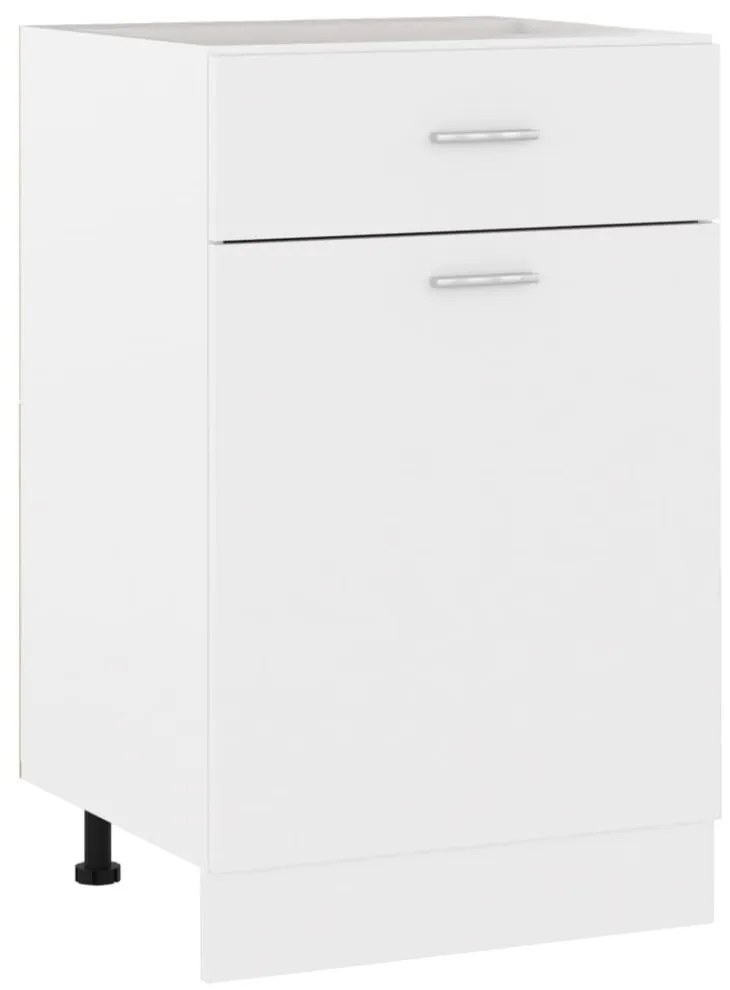 “Lyon” fehér szerelt fa fiókos alsószekrény 50 x 46 x 81,5 cm