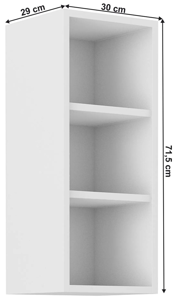 Felső konyhai polc Lesana 1 (fehér) 30 G-72 OTW. 1063931
