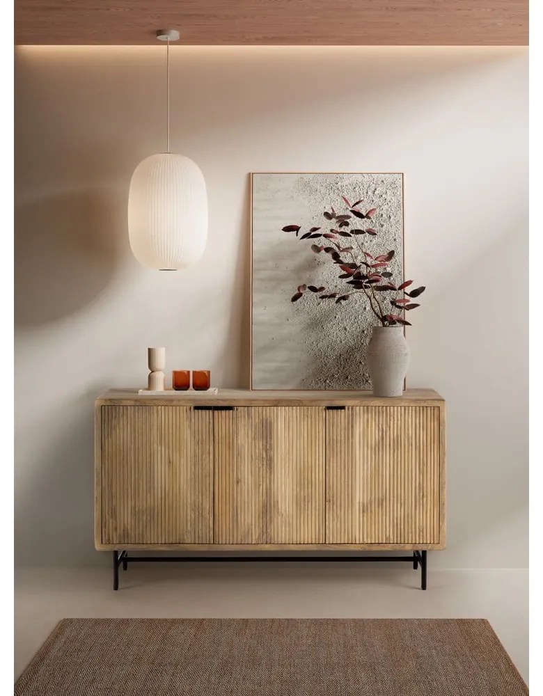 Natúr színű mangófa komód 150x85x40 cm Mundra – MOME