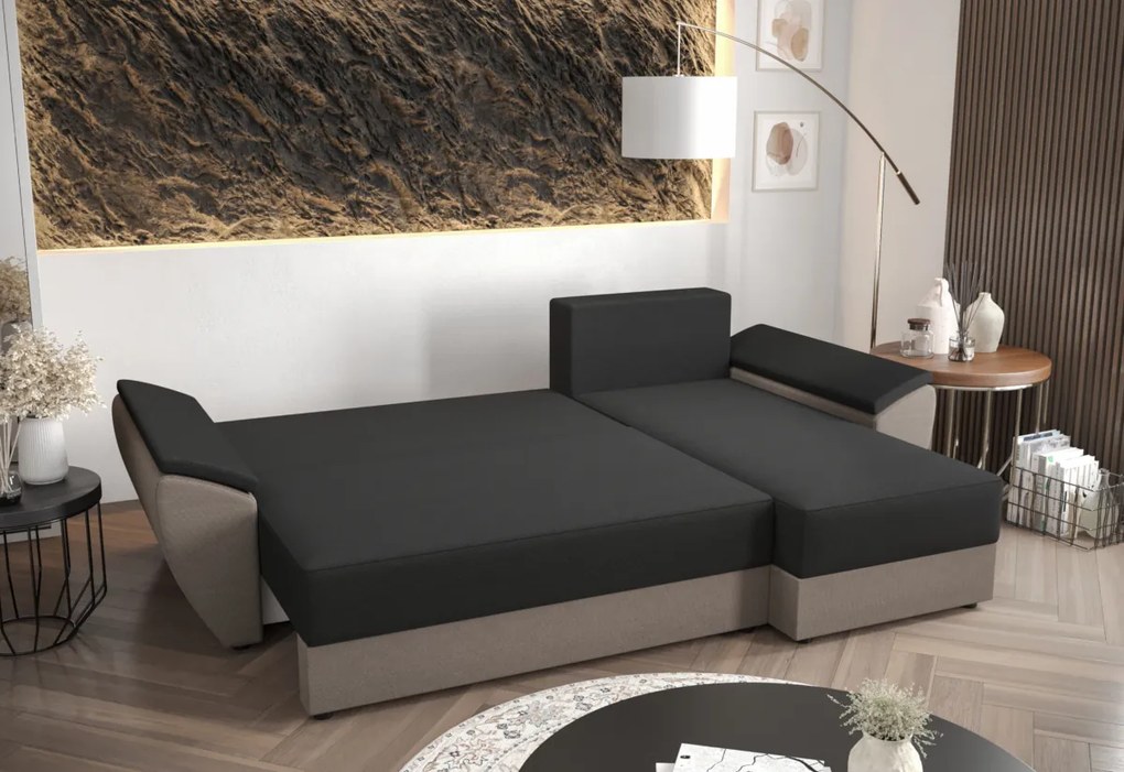 MIA ágyazható sarok ülőgarnitúra, 251x88x140, rainbow 27/rainbow 18