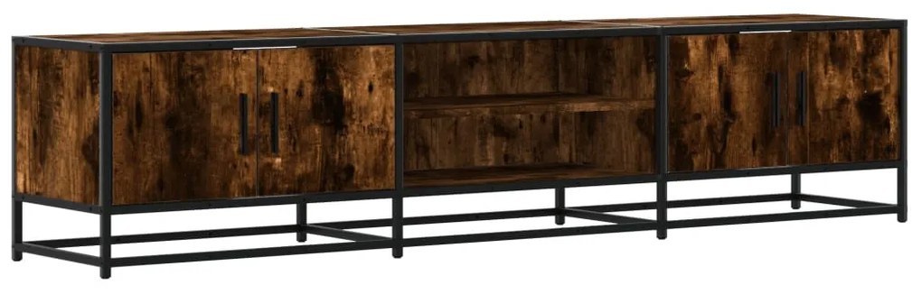 füstös tölgy színű szerelt fa TV-szekrény 180 x 35 x 41 cm