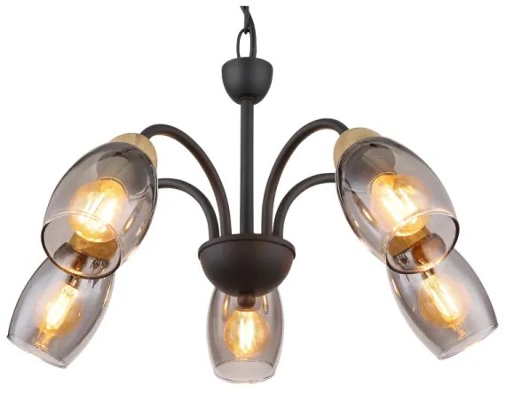 Globo 60297-5H - Csillár láncon GERLY 5xE14/25W/230V