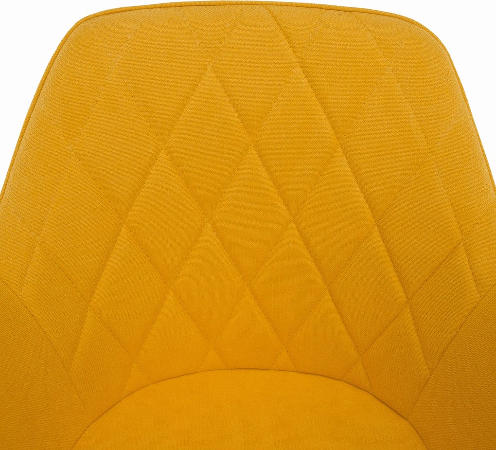 Irodai szék, szövet sárga/fehér, SANTY