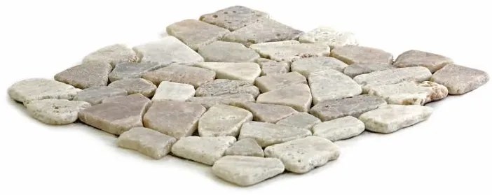 DIVERO Mozaik folyami kő krémszínű csempe 1m2