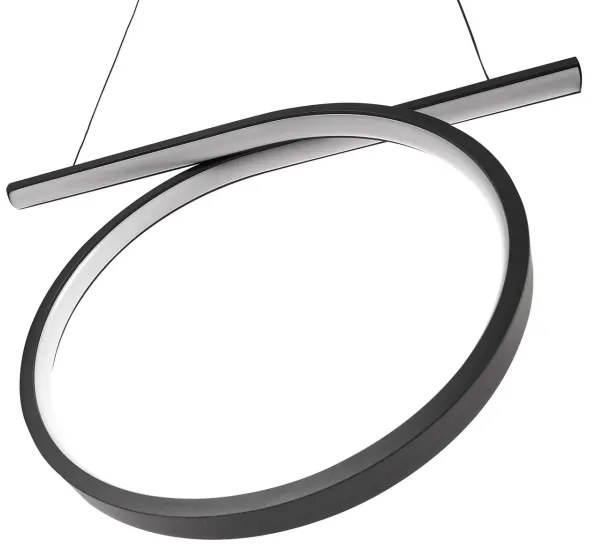 LED csillár kábelen ODETTA LED/30W/230V 4000K fekete