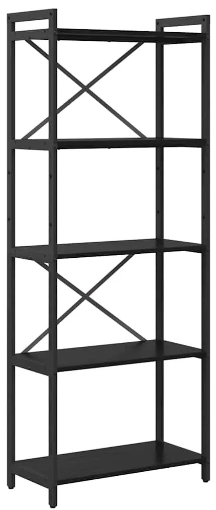 Könyvszekrény Musta tammi 60 x 30 x 153 cm Faanyag