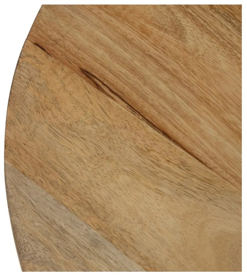Natúr színű mangófa kerek dohányzóasztal ø 60 cm Mao – Ixia
