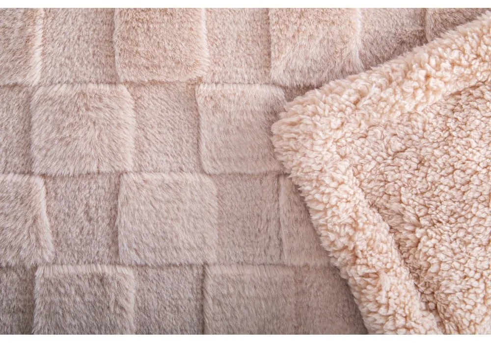 Barna mikroplüss takaró 150x200 cm Rava – Tiseco Home Studio