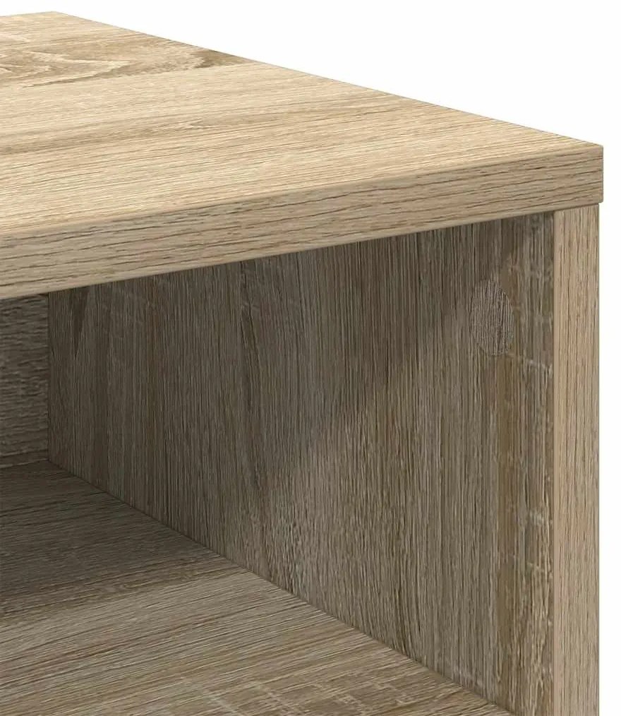 sonoma tölgy színű szerelt fa éjjeliszekrény 40 x 30 x 30 cm