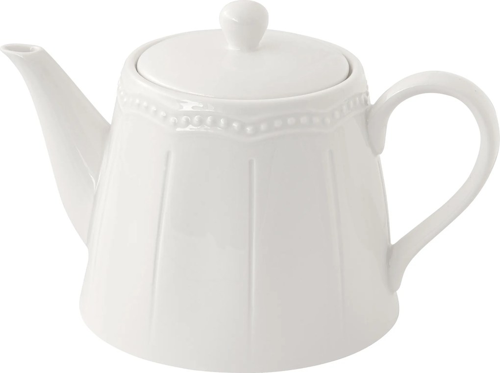 Teáskanna Teapot 800 ml Fehér Finom mintás minimalizmus