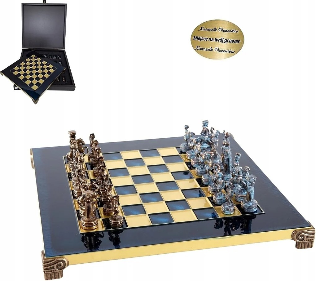 Sakk Két Görög És Római Hadsereg Ajándék Manopulos Tiszt Főnökének M