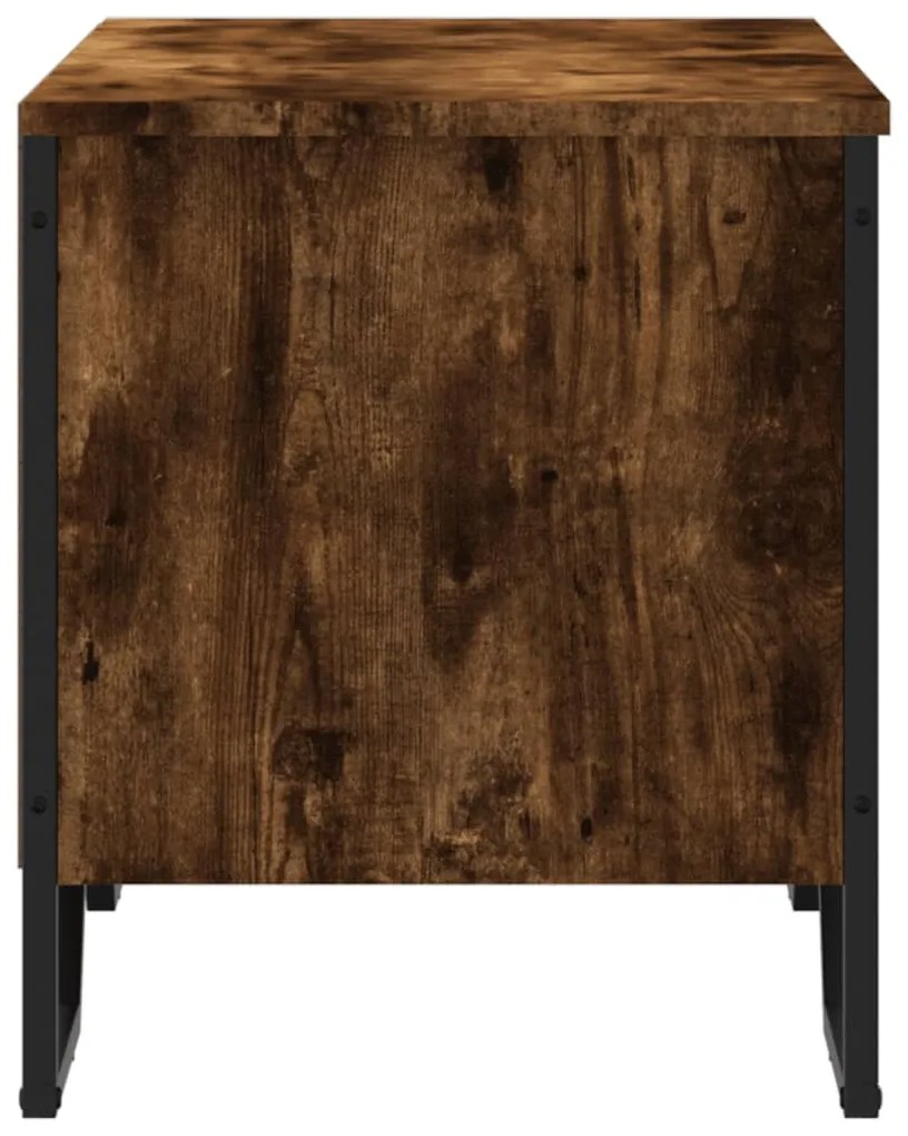 füstös tölgy színű szerelt fa cipőszekrény 90 x 38 x 45,5 cm