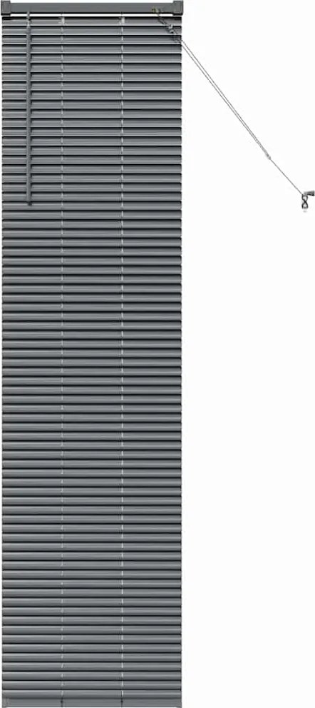 vidaXL Zsalugáter Redőnyök Sötétszürke 175 x 45 cm Alumínium