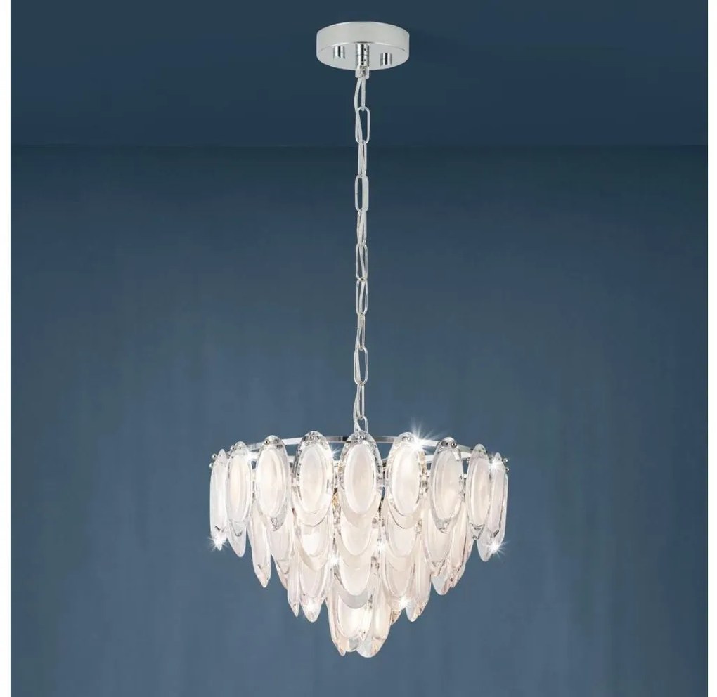 Eglo 39721 - Csillár láncon CARVARIO 7xE14/40W/230V