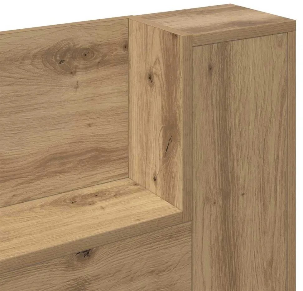 Fejtámla polcokkal Artisan tölgy 200 x 15 x 103,5 cm Faanyag