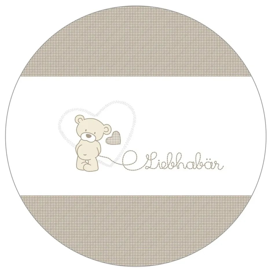 Natúr színű gurulós babaágy baldachinnal 60x120 cm Liebhabär – Roba