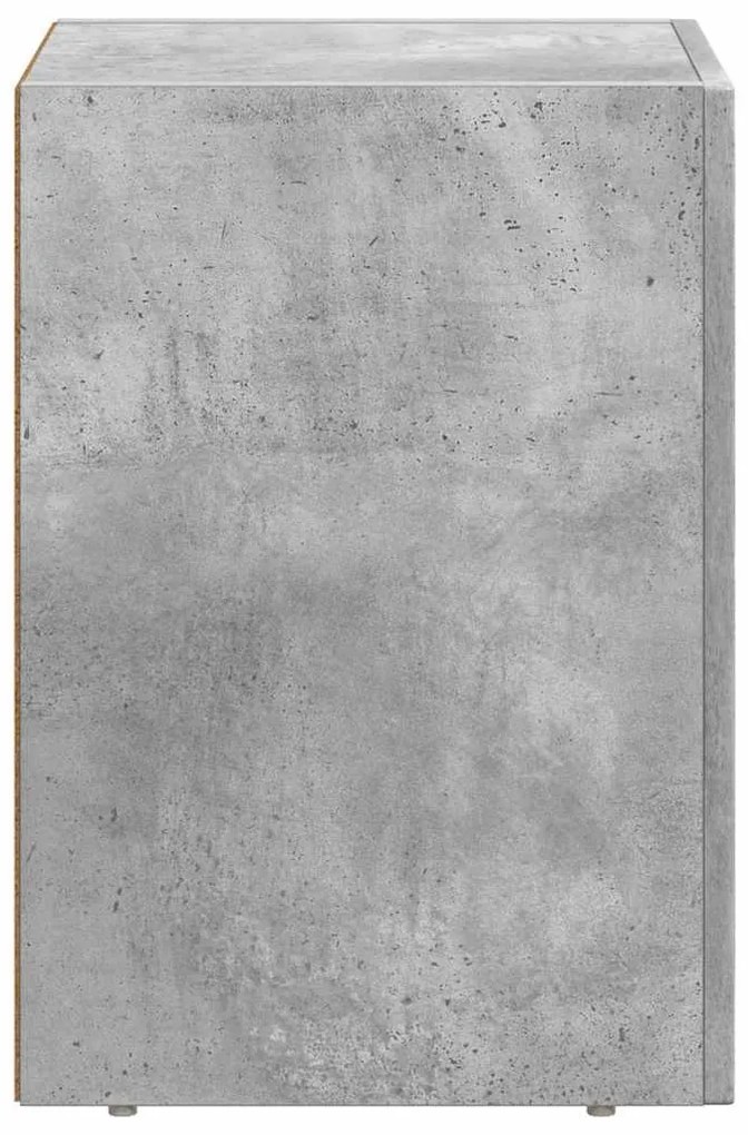 Éjjeli asztal Beton Szürke 29.5 x 35 x 50 cm Faanyag