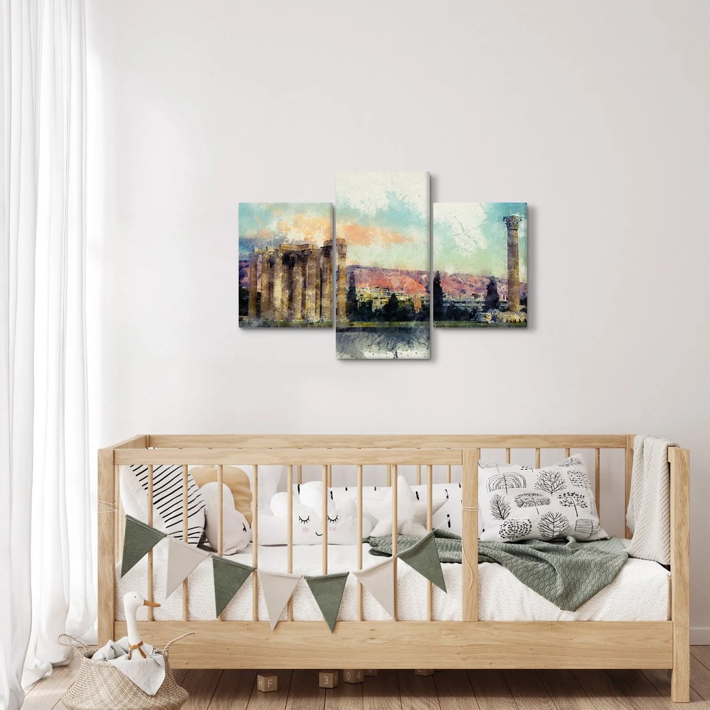 Kép - akropolisz, Athens, Görögország (90x60 cm)