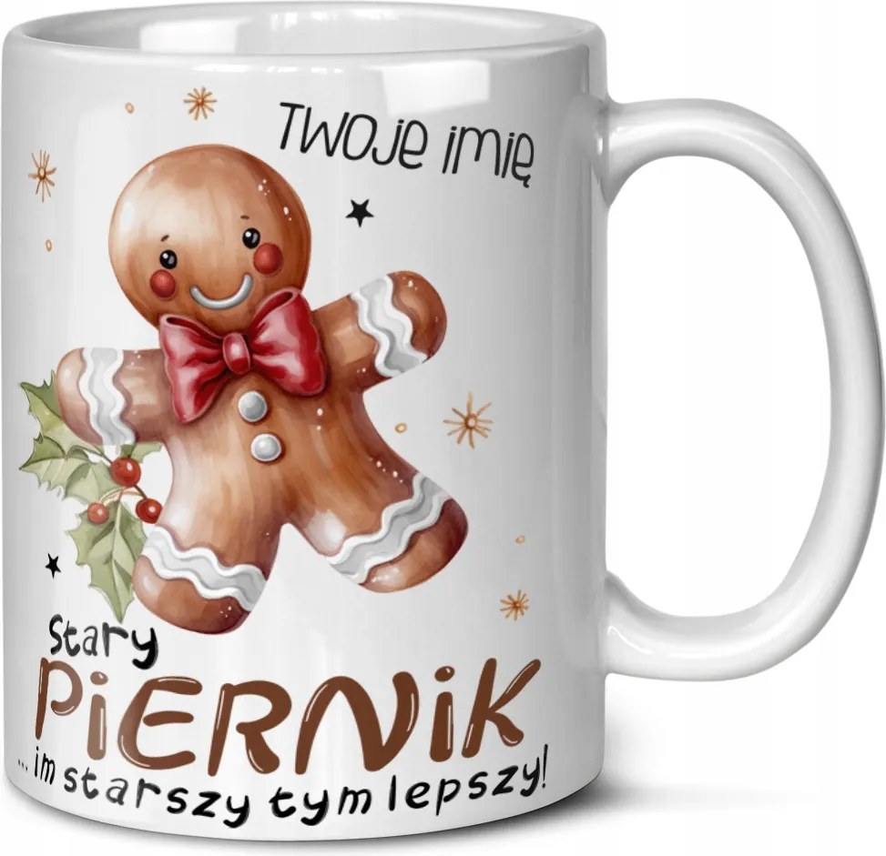 Ajándék Bögre Apának Nagypapának Karácsonyi Mézeskalács Saját Név