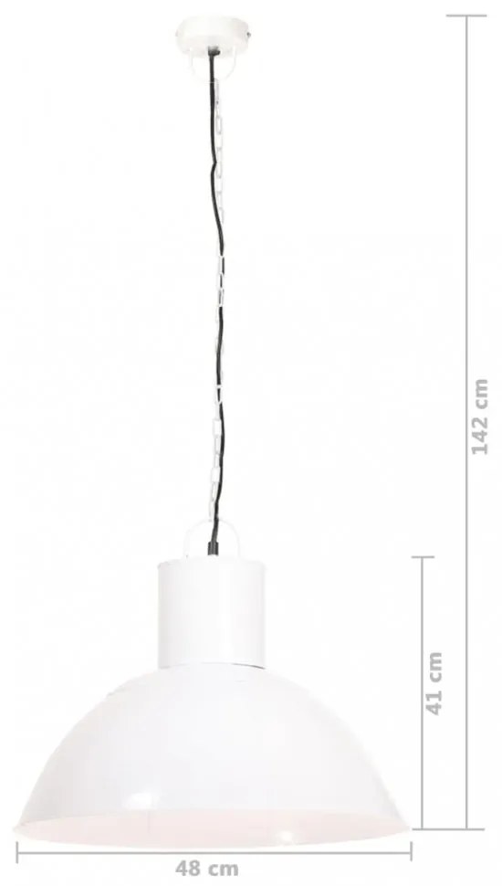 kerek fehér függőlámpa 25 W 48 cm E27