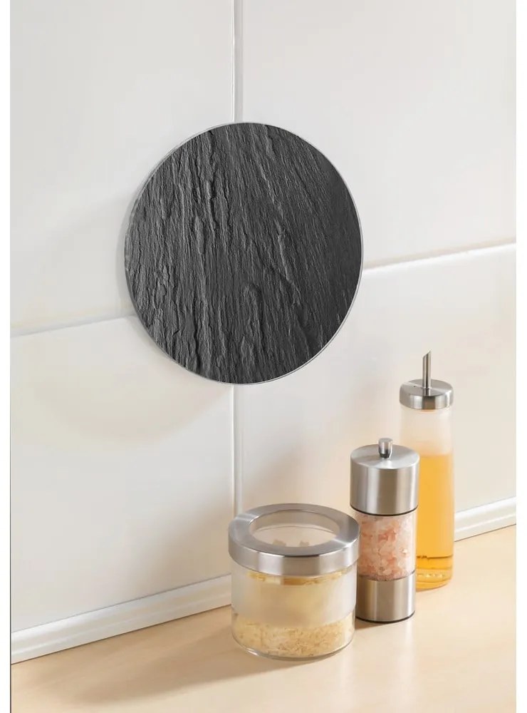 Trivet fekete üveg edényalátét, ø 20 cm - Wenko