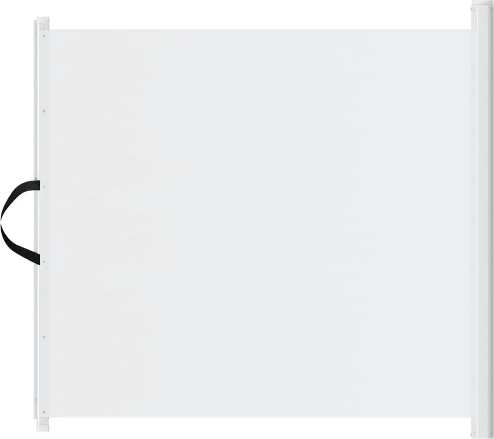 vidaXL fehér behúzható kisállatkapu 117,5 x 125 cm