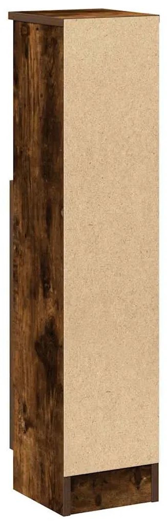 füstös tölgy fürdőszobaszekrény tekercstartóval 20,5x22x90 cm