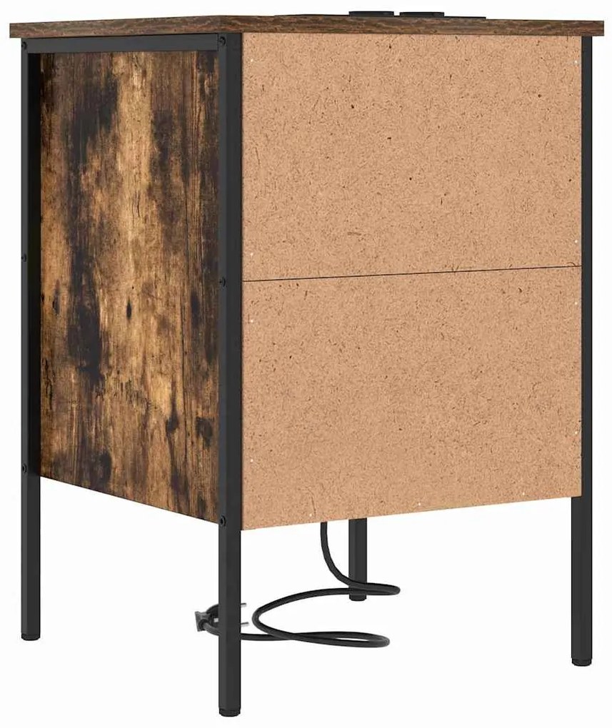 Éjjeli Szekrények 2 pcs Füstölt tölgy 42 x 41 x 61 cm Faanyag
