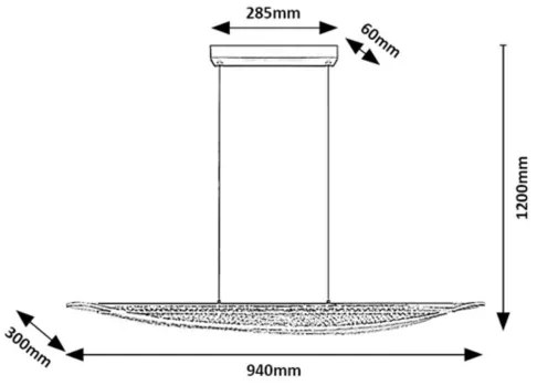 Rabalux 72413 - ZOFRAEL LED kábeles csillár LED/32W/230V 3000K