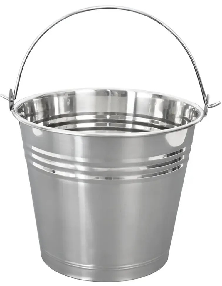 Orion Rozsdamentes acél vödör fogantyúval B 5 l, 5 l