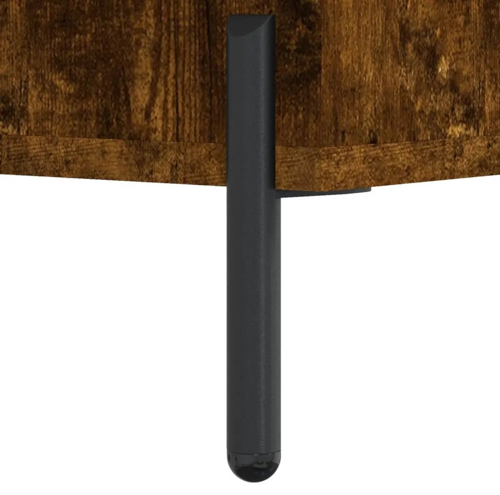 füstös tölgy színű szerelt fa cipőpolc 102x35x55 cm