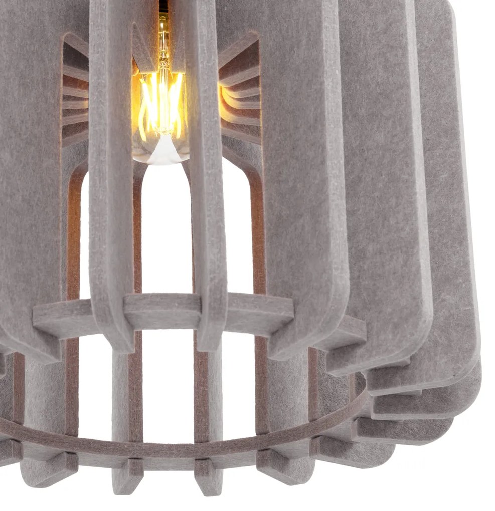 Retro függőlámpa fekete taupe színű búrával - Felt