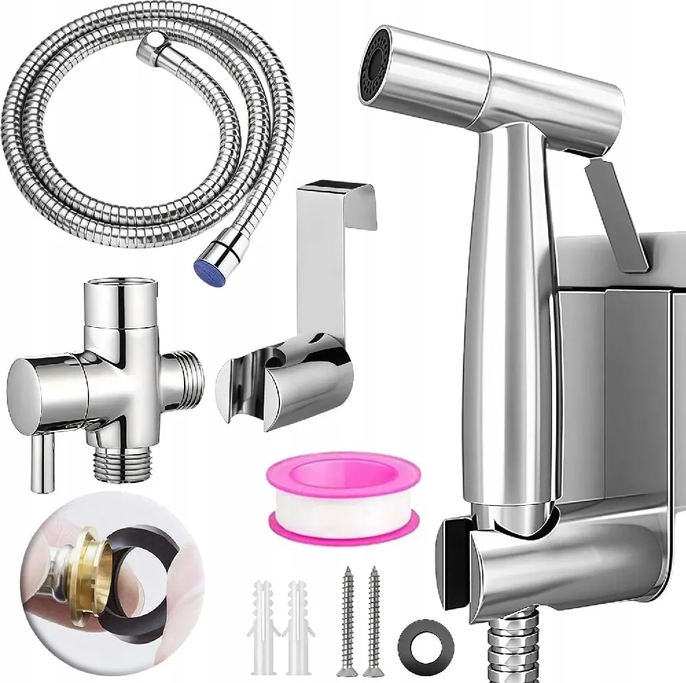 Wc-zuhany Bidé 2 Üzemmóddal, Kézi Zuhany 1.4 M Tömlővel