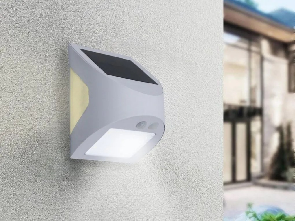 LED fehér fali napelemes lámpa3 W / 3000 K / 4000 K – LS125