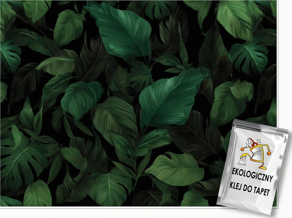 Fotótapéta Levelek Természet Zöld Hálószoba Nappali Tapéta Flizelina 250x175