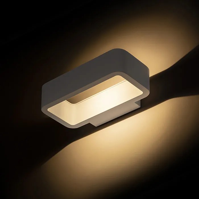 RENDL TAPA fali lámpa fehér 230V LED 6W IP54 3000K