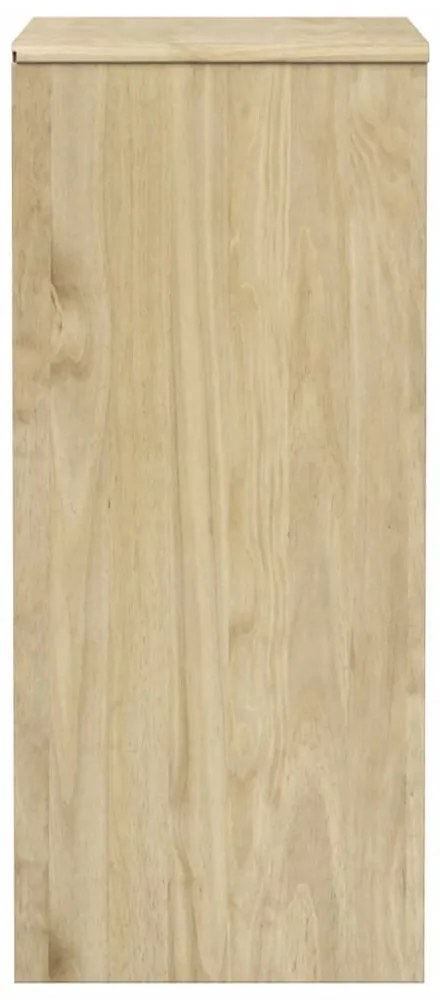 SAUDA tölgy tömör fenyőfa fiókos szekrény 76,5 x 39 x 91 cm