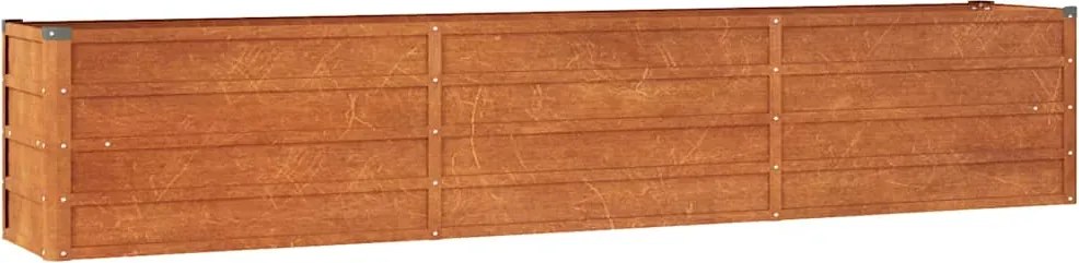 vidaXL rozsda színű corten acél kerti magaságyás 240 x 40 x 45 cm