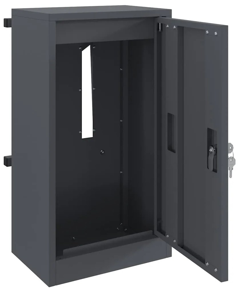 postaláda Antracit 30 x 23 x 55 cm Acél