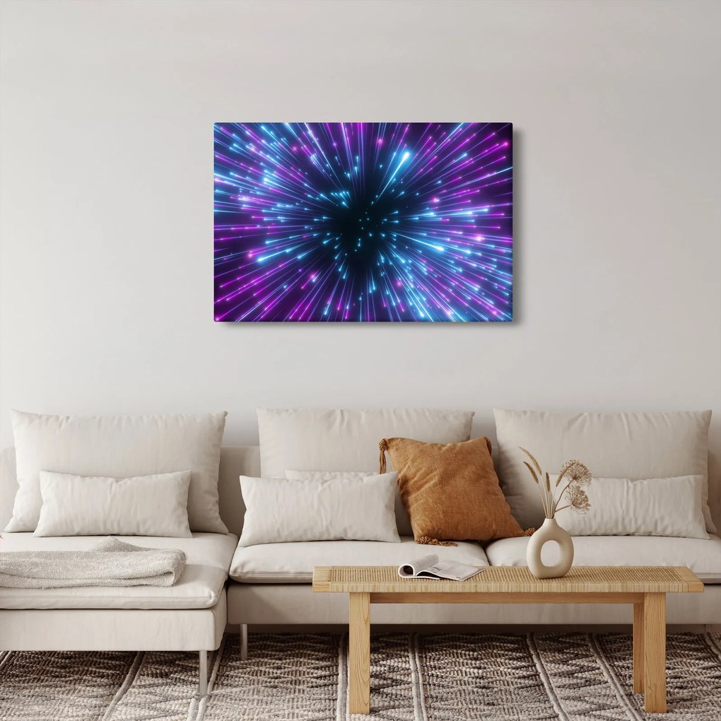 Kép - Neon tér (90x60 cm)
